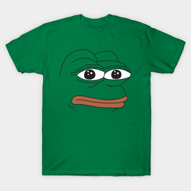 Rare Pepe Face T-Shirt by Aefe